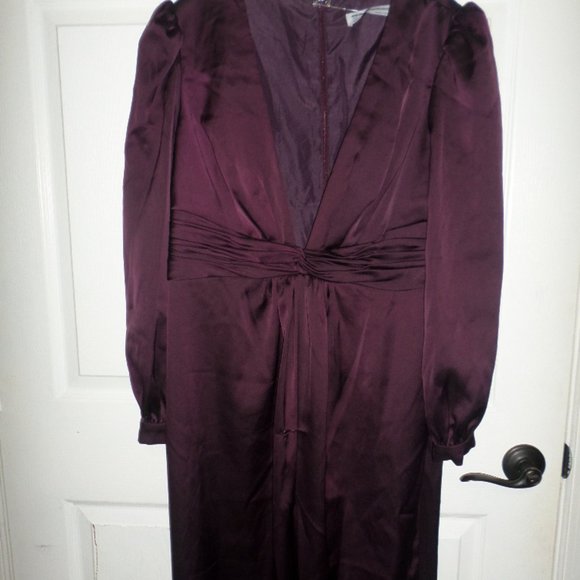 IEENA FOR MAC DUGGAL Front Twist Puff Sleeve Deep V Jumpsuit - Picture 8 of 13